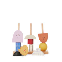 FERM LIVING character stacking blocks - multi