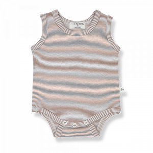 1+ IN THE FAMILY sleeveless striped body sleeveless striped body