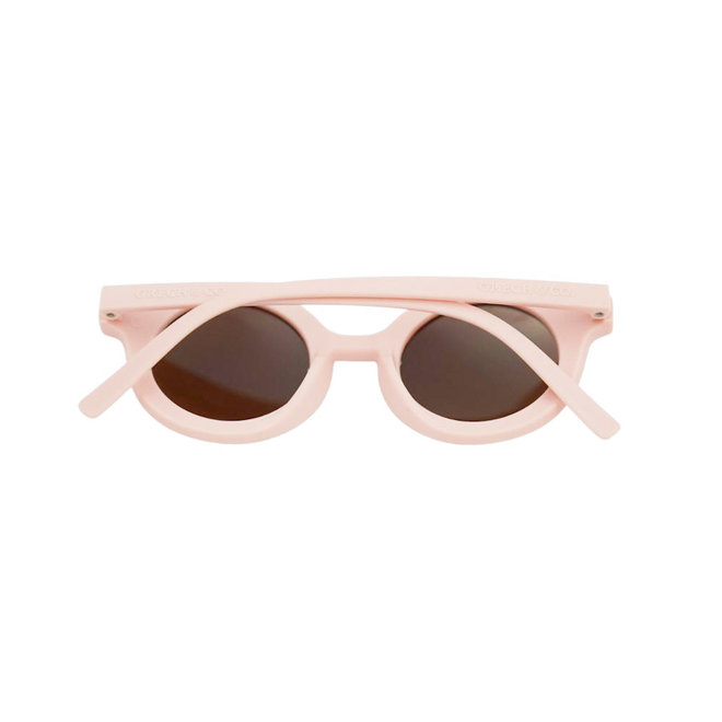 original round eco bendable polarized sunglasses - blush bloom
