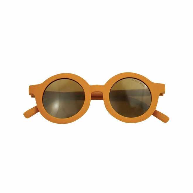 original round eco bendable polarized sunglasses - sienna