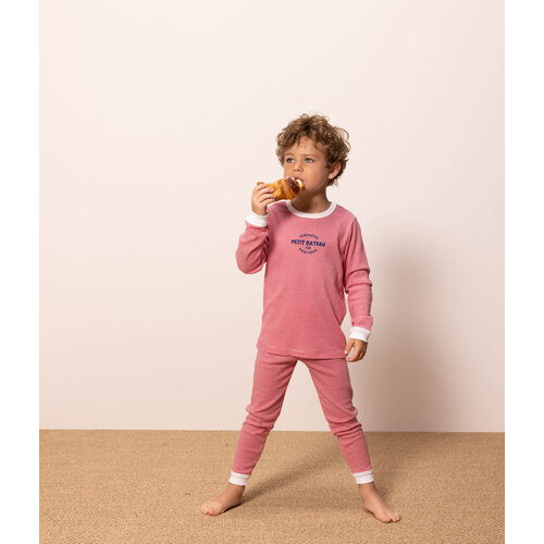 PETIT BATEAU pj set long sleeves - red stripes