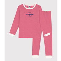 PETIT BATEAU pj set long sleeves - red stripes