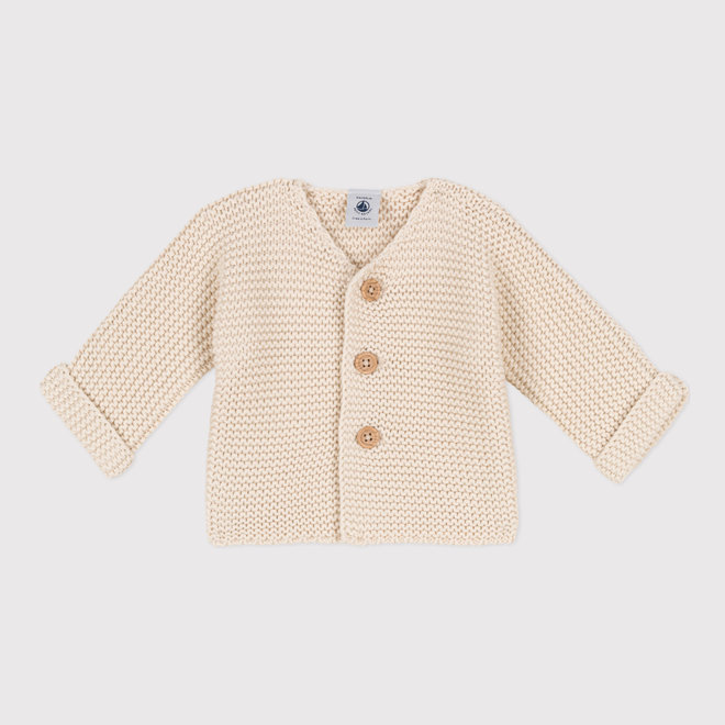 knitted vest - beige laatste maat 6M