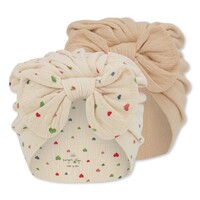 KONGES SLOJD set chleo bambi bonnets - multi hearts