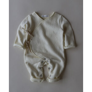 warm eddie babysuit - ecru