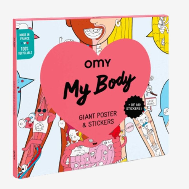 poster & sticker - my body