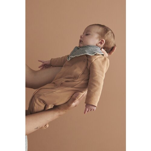GRAY LABEL newborn suit with snaps - biscuit