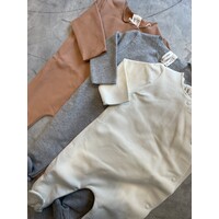 GRAY LABEL newborn suit with snaps - cream