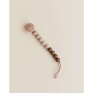 pacifier clip - nova - beechwood - mocha