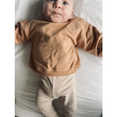 GRAY LABEL baby dropped shoulder sweater - biscuit