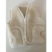 A BABY BRAND wool vest - natural white
