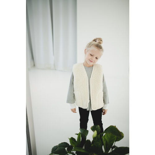 A BABY BRAND wool vest - natural white