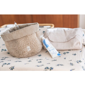 baby wipes cover - feather grey
