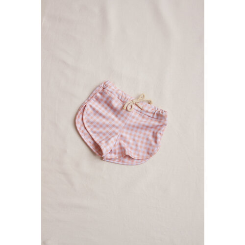 INA SWIM mesa swim trunks - apricot gingham