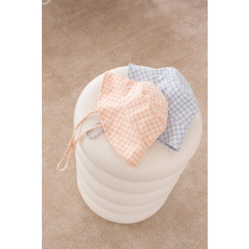 INA SWIM bucket hat - azure gingham