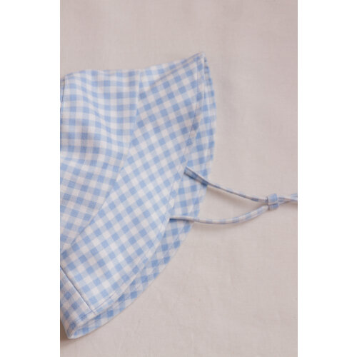INA SWIM bucket hat - azure gingham
