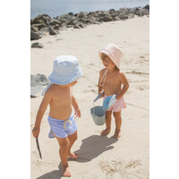 INA SWIM bucket hat - apricot gingham