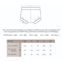 INA SWIM lumi swim short nappy - blueberry