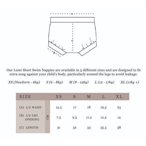 INA SWIM lumi swim short nappy - apricot