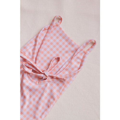 INA SWIM mara swimsuit - apricot gingham
