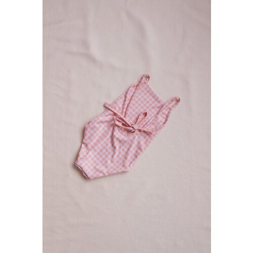 INA SWIM mara swimsuit - apricot gingham