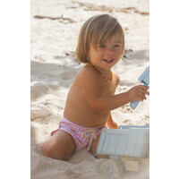 INA SWIM mesa swim trunks - apricot gingham