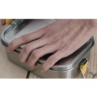 EKOBO stainless steel lunch box with heat safe insert - mimosa