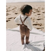 SILLY SILAS footed cotton tights - granola