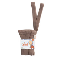 SILLY SILAS footed cotton tights - granola