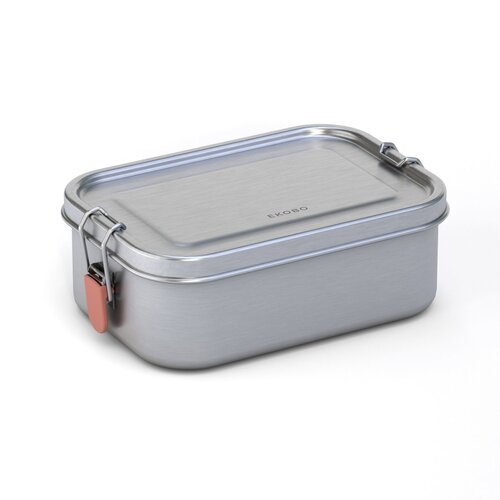 EKOBO stainless steel lunch box with heat safe insert - terracotta