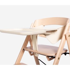 safety rail recycled plastic + tray for kaos chair - ivory