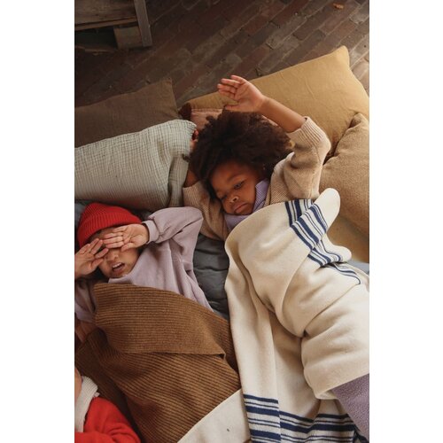HVID blanket gilbert - off-white/blue
