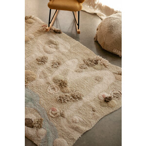 washable play rug path of nature