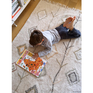 washable rug kaarol - earth