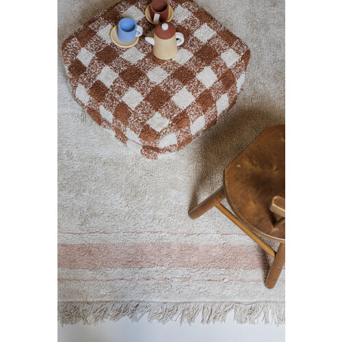 LORENA CANALS pouf vichy toffee