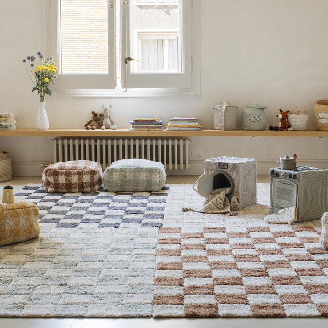 washable rug kitchen tiles - toffee