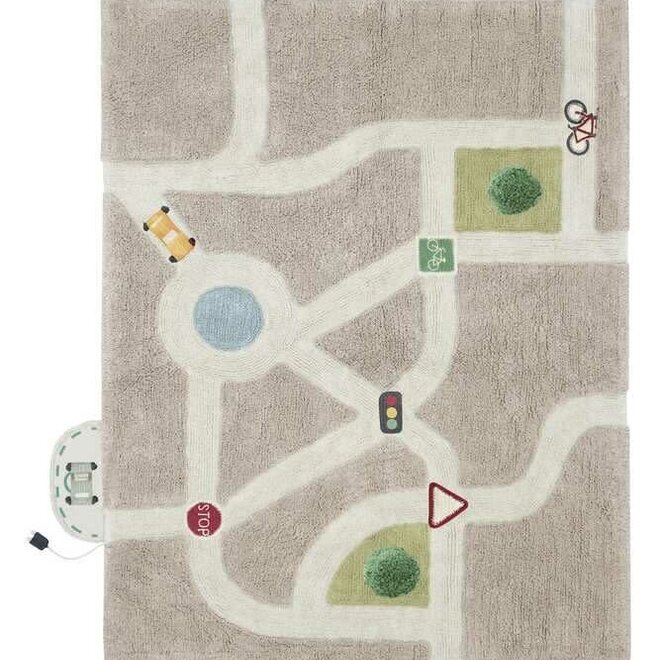 washable play rug eco-city