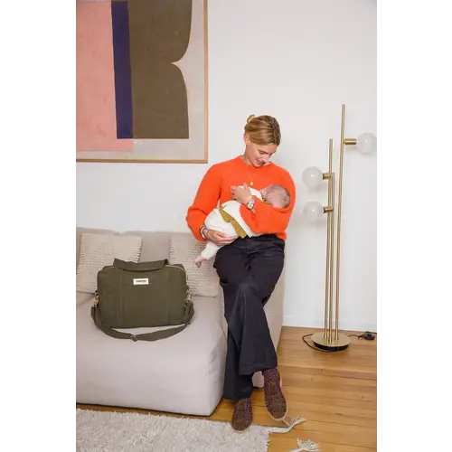 RIVEDROITE darcy - diaper bag recycled  coton - khaki