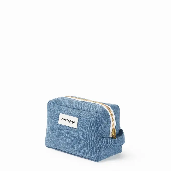 toiletry bag - denim- clair