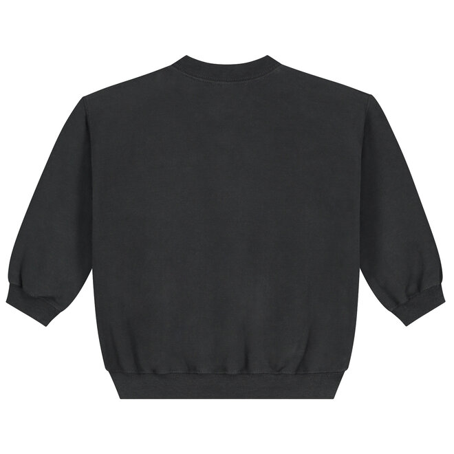 baby dropped shoulder sweater - nearly black