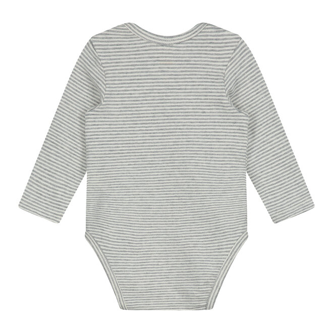 body - grey melange/cream stripe