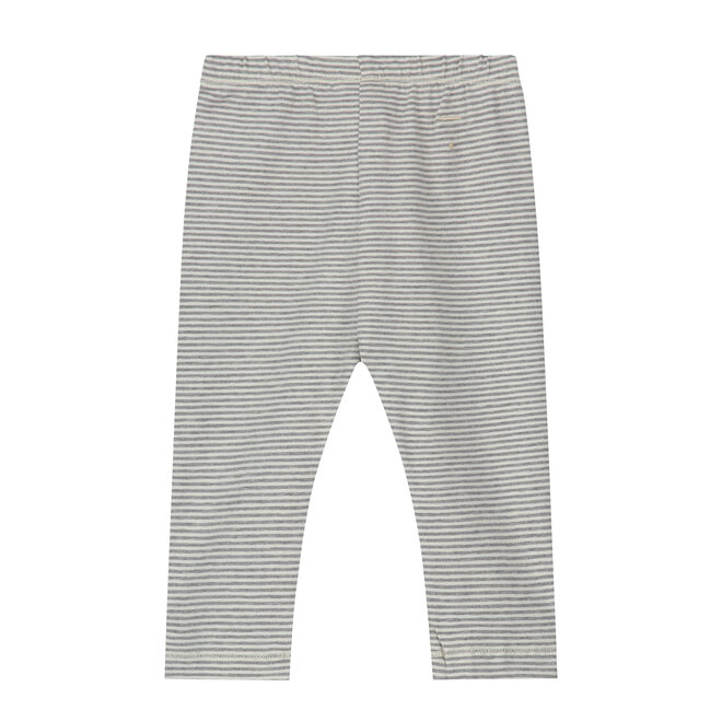 baby leggings - grey melange cream