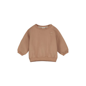 baby dropped shoulder sweater - biscuit