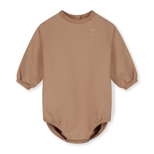 GRAY LABEL baby sweater romper - biscuit