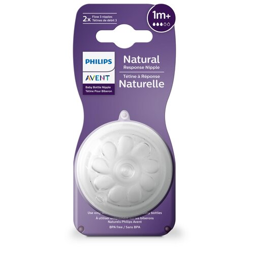 set van 2 natural response 3.0 zuigspenen 1M+ - T3 AVENT set van 2 natural response 3.0 zuigspenen 1M+ - T3
