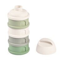 BEABA melkpoederverdeeldoos - 4 compartimenten sage/green