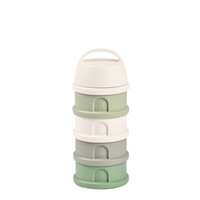 BEABA melkpoederverdeeldoos - 4 compartimenten sage/green