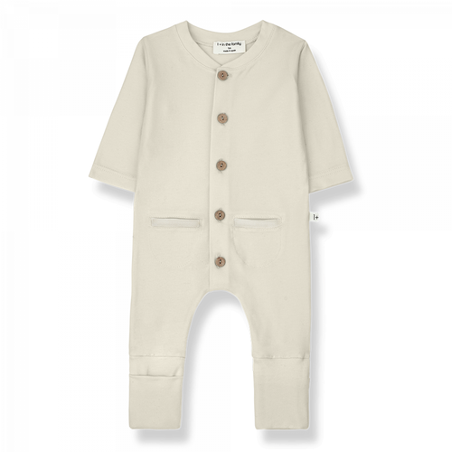1+ IN THE FAMILY gerome - organic jersey onesie - sand