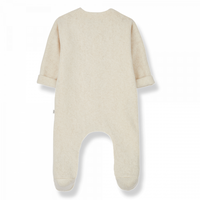1+ IN THE FAMILY gaetan - extra soft fleece onesie - ecru