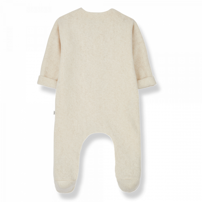 gaetan - extra soft fleece onesie - ecru